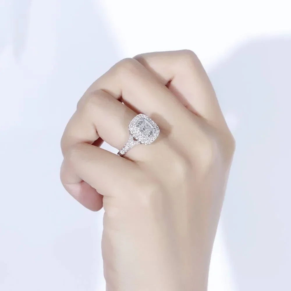 Halo Diamond Engagement Ring